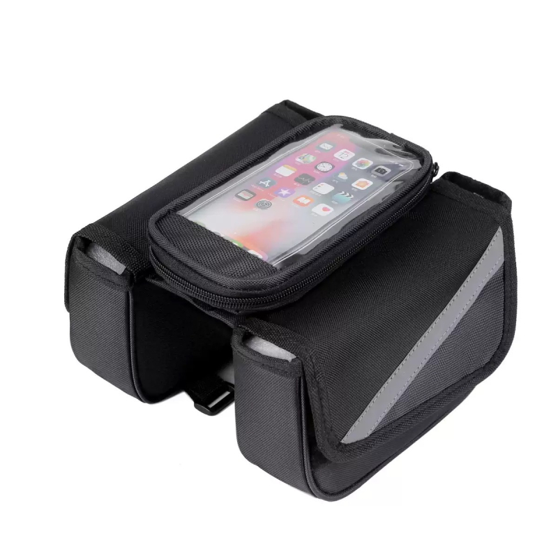 Torba za gornju cijev MTB-a s džepom za telefon s osjetljivim na dodir, model 2706, Hangdong, poliester
