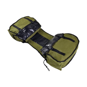 Camp Joy kerékpár táska 12 oz vászonból — hátsó és oldalsó felakasztható táska hegyi kerékpárhoz