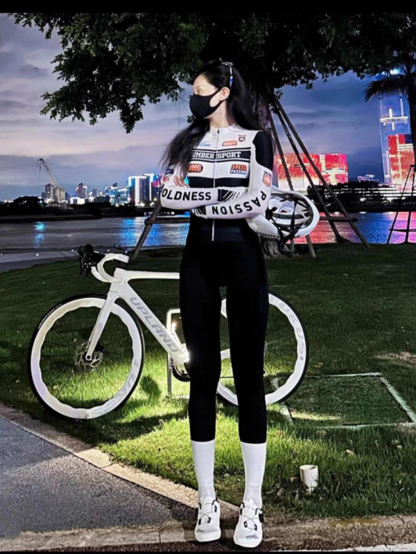 maisaily Unisex dugi rukav biciklistički dres s prugama za jesen-zimu