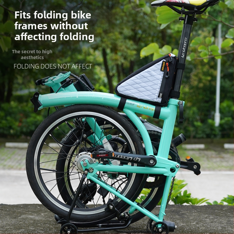 Trojuholníková taška na hornú rámovú trubku bicykla, model PS-S100 Rock Triangle Bag, objem 1 l, materiál: polyester a nylon