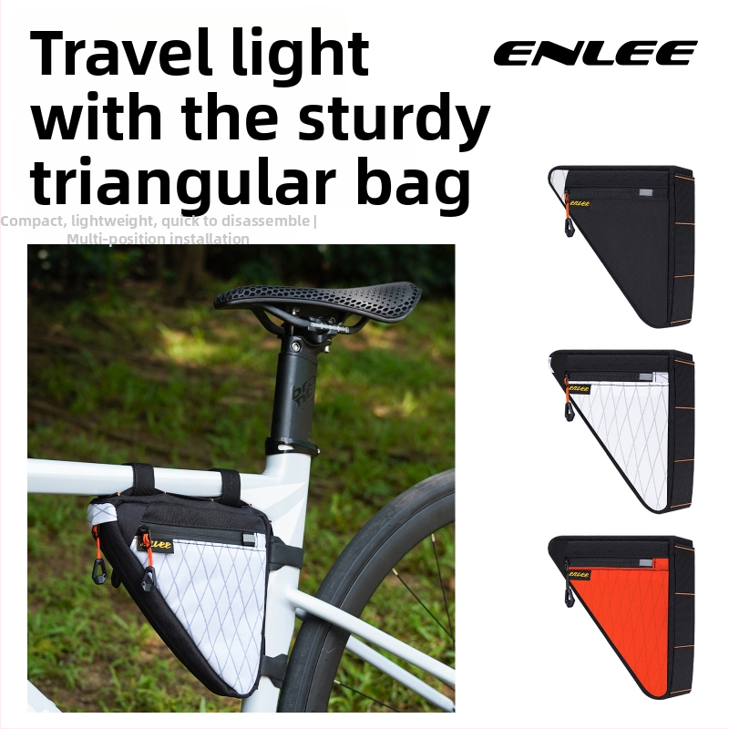 Trojuholníková taška na hornú rámovú trubku bicykla, model PS-S100 Rock Triangle Bag, objem 1 l, materiál: polyester a nylon