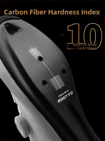 Шосейни обувки за велосипед с карбонова подметка и нейлонова основа, унисекс, леки и дишащи