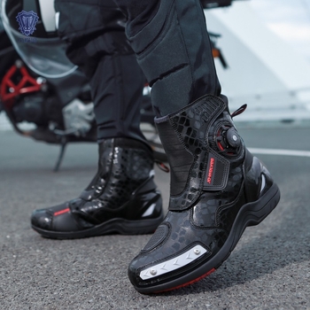 Motorkerékpár csizmák uniszex, vízálló, csúszásmentes, kopásálló, ütéscsillapító