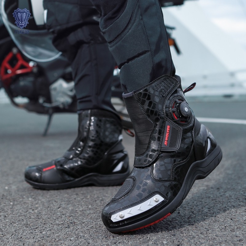 Motorkerékpár csizmák uniszex, vízálló, csúszásmentes, kopásálló, ütéscsillapító