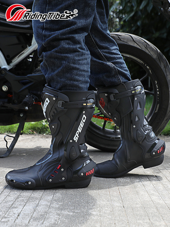Motociklističke cipele za vožnju B1008, visoke čizme, profesionalna oprema, unisex, Riding Tribe — prozračne, protuklizne, otporne na habanje, apsorpcija udara