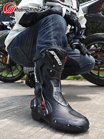 Motociklističke cipele za vožnju B1008, visoke čizme, profesionalna oprema, unisex, Riding Tribe — prozračne, protuklizne, otporne na habanje, apsorpcija udara