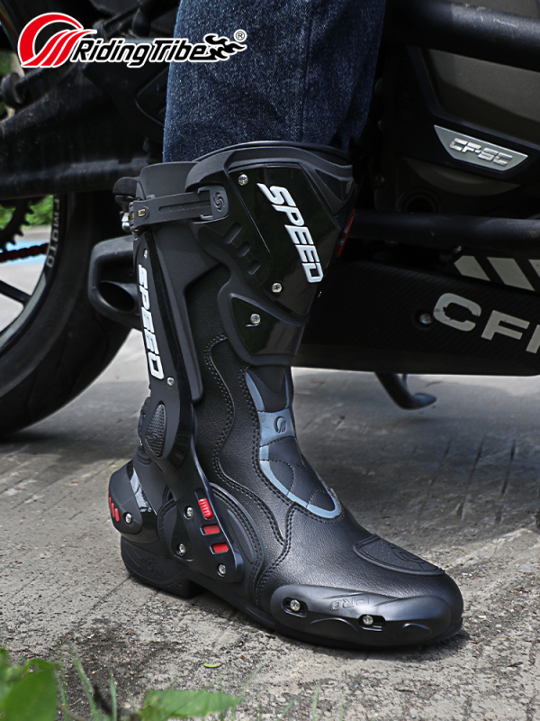 Motociklističke cipele za vožnju B1008, visoke čizme, profesionalna oprema, unisex, Riding Tribe — prozračne, protuklizne, otporne na habanje, apsorpcija udara