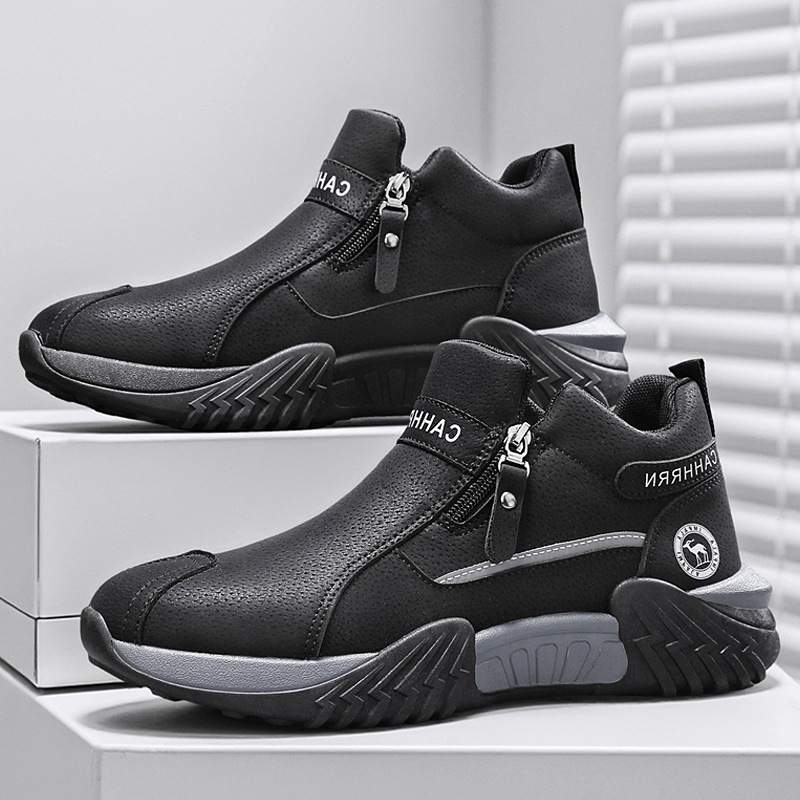 Ifjúsági Martin csizmák - bőr felsőrész, PVC talp, alacsony sarok 1–3 cm, alacsony csizma magasság, elöl fűzés, injektált talp