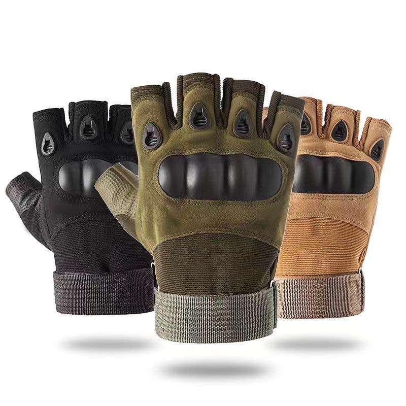 Biciklističke rukavice unisex, rukavice s polu-prstom za zaštitu pri treninzima, materijal: Microfiber leather + stair cloth
