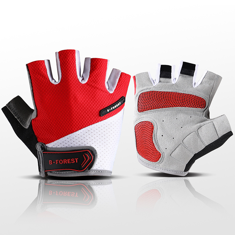 Uniszex kerékpáros kesztyű, légáteresztő Disc mesh anyagból, ütéscsillapító, csúszásmentes, anti-blister (független márka)