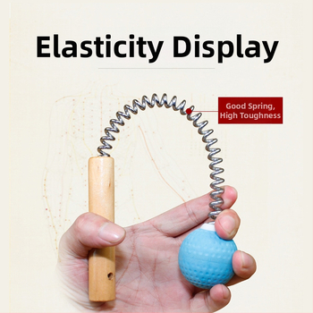 Pārvietojams silikona atsperes masāžas āmats golfa bumbiņas formā muguras masāžai, piemērots fitnesam un relaksācijai