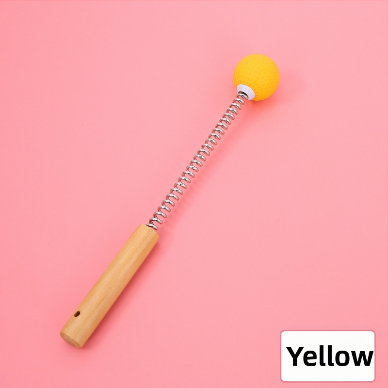 Pārvietojams silikona atsperes masāžas āmats golfa bumbiņas formā muguras masāžai, piemērots fitnesam un relaksācijai