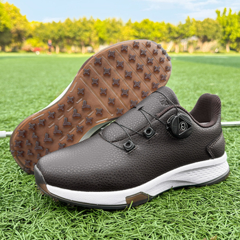 Golfa kurpes ārējiem treniņiem ar priekšējo rāvējslēdzēju, neslīdoša zole, zems augums, virsma no superšķiedras, zole no dabīgā kaučuka