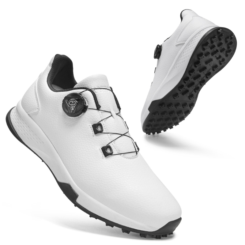 Golfa kurpes ārējiem treniņiem ar priekšējo rāvējslēdzēju, neslīdoša zole, zems augums, virsma no superšķiedras, zole no dabīgā kaučuka