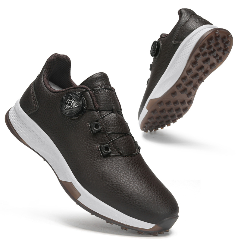 Golfa kurpes ārējiem treniņiem ar priekšējo rāvējslēdzēju, neslīdoša zole, zems augums, virsma no superšķiedras, zole no dabīgā kaučuka