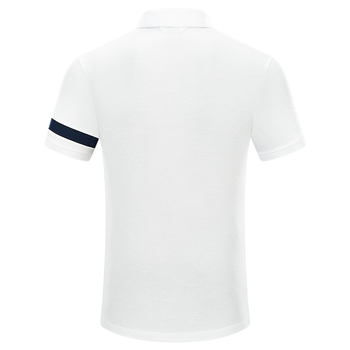 Мъжко поло за голф, 70% памук, подплата: смес от химическо влакно и 30% еластан, летен модел