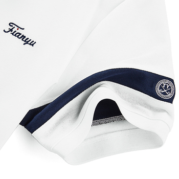 Мъжко поло за голф, 70% памук, подплата: смес от химическо влакно и 30% еластан, летен модел