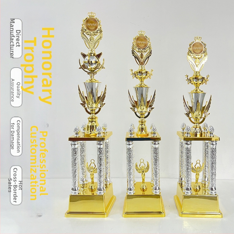 Četru kolonnu trofeja – plastmasa, pielāgojama, logotipa druka pieejama, Zīmols: Moral Style, piemērots dāvanai