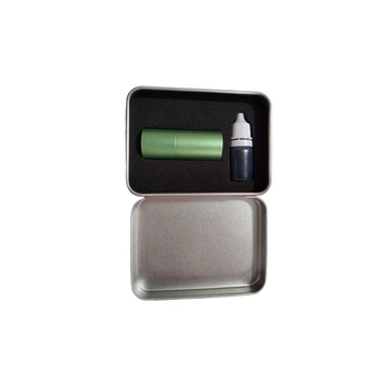 Кутия за печати — екологична, бързосъхнеща и водоустойчива; модел J230528; метал-пластмасова конструкция; правоъгълна форма; тегло 60 g