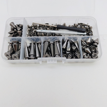 Mogi 80 комплекта цинкова сплав конусовидни ривети за облекло и кожа DIY – декоративни ривети копчета и аксесоари