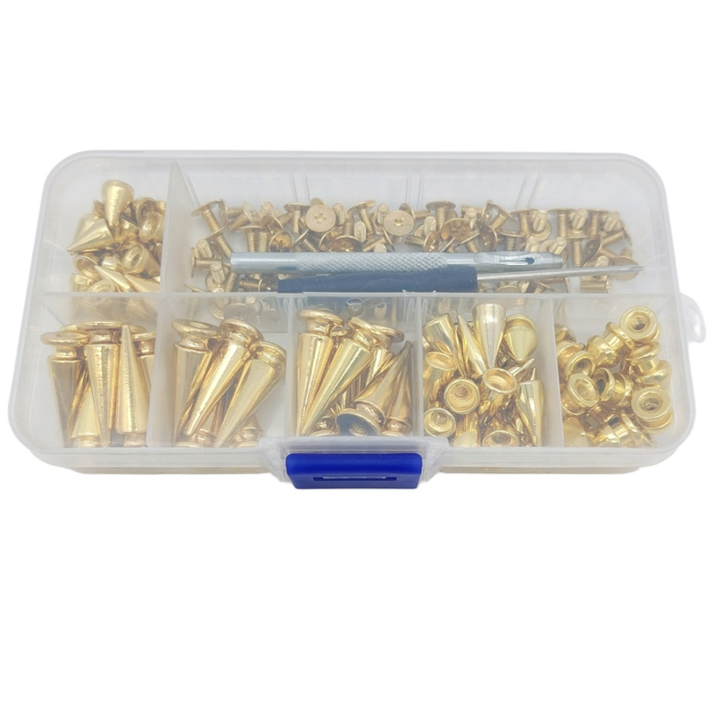 Mogi 80 комплекта цинкова сплав конусовидни ривети за облекло и кожа DIY – декоративни ривети копчета и аксесоари