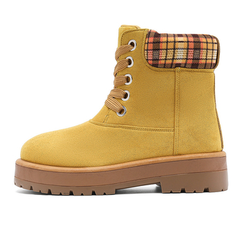 Martin csizmák, magas szárú, platformos magasítással, PU felsőrész nubuk bevonattal, injektált talp, 3–5 cm sarok