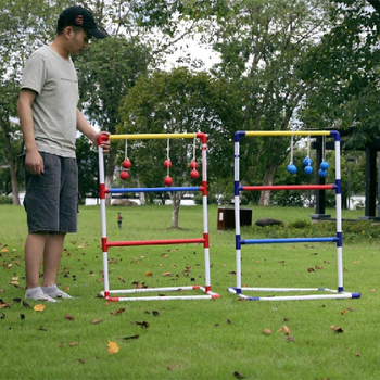 Norsey PVC Ladder Toss spēļu komplekts ar Ladder Golf – Metiena spēle jauniešiem 15–35 gadu vecumā, 2+2 konfigurācija