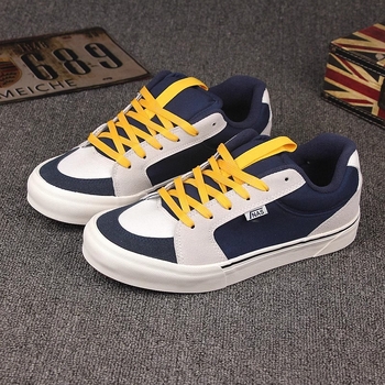 Vászon tornacipő – kerek orr, fűzővel, vulkanizált gumi talp, mindennapi viselet, uniszex