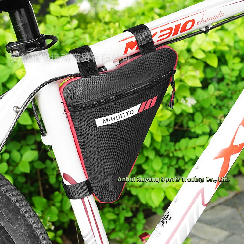 HUITTO MTB-HJ007 Taška na horský bicykel – trojuholníková na horný rám, 1L, 600D, úložný priestor na náradie