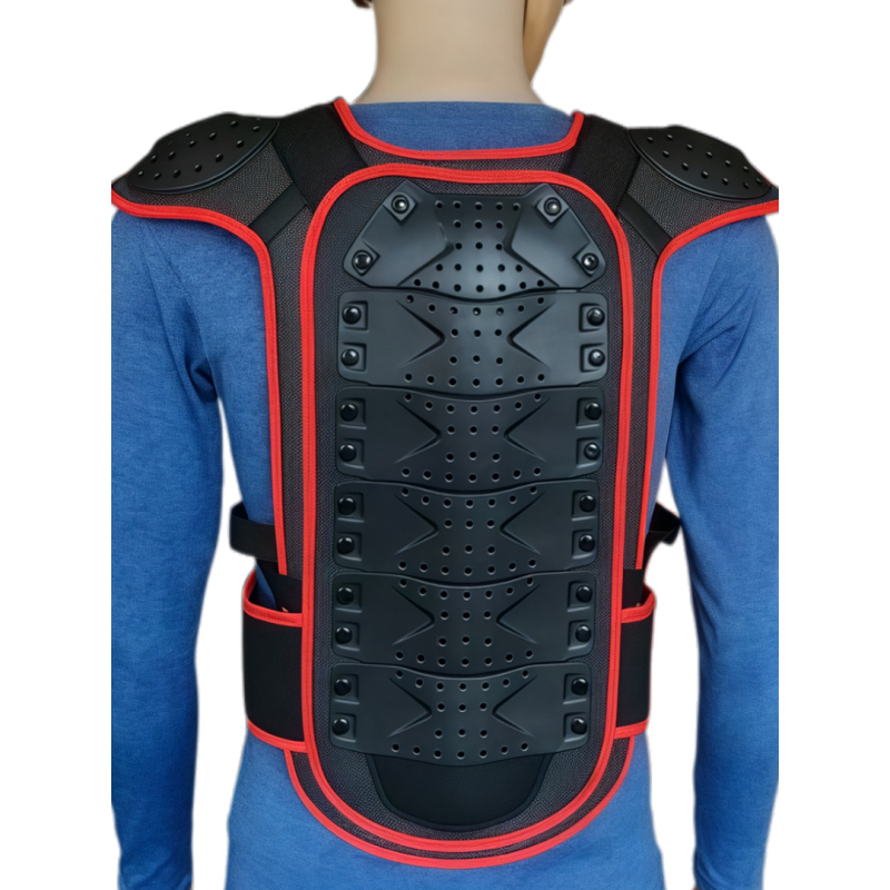 Защитен бронежилет с защита на гърба, гърдите и талията; антиколизия; ударопоглъщане; полиестерно влакно; универсална употреба