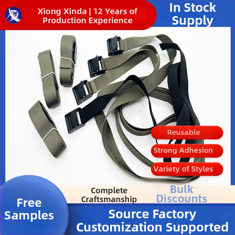 Krovininės juostos – nailonas; Mišinio: nailonas + poliesteris; Prekės ženklas: Xiongxinda; Pritaikymas: įpakavimas, kuprinės, drabužiai, medicinos reikmenys, automobilių sėdynės