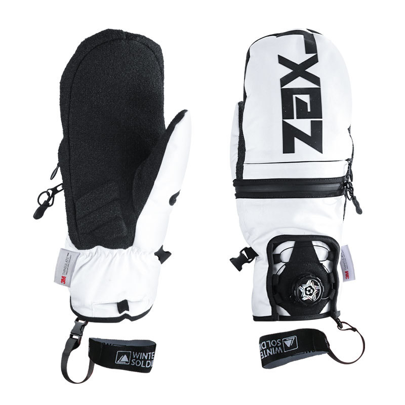 Unisex rukavice za skijanje za odrasle, Kevlar, pletene, s ugrađenom zaštitom zgloba, za snowboard