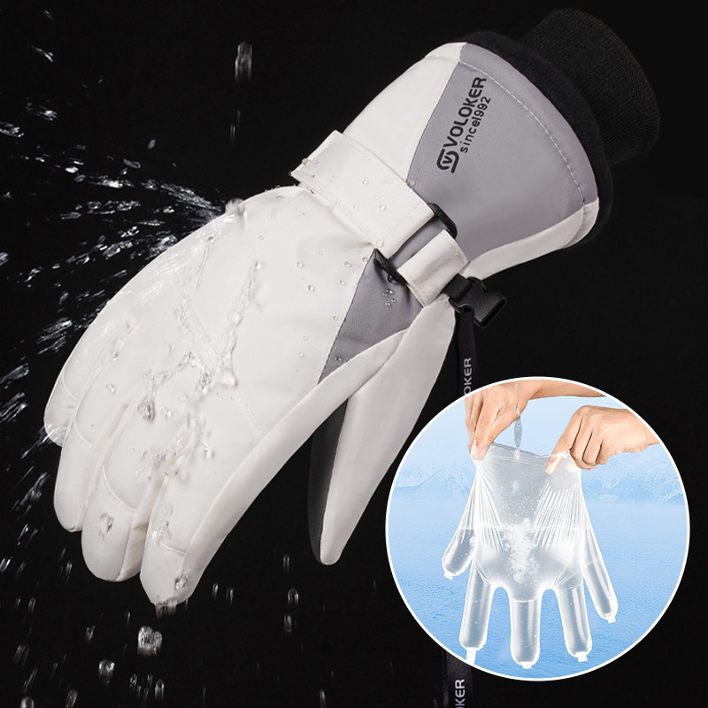 Skijaške rukavice od poliestera, unisex, odrasli