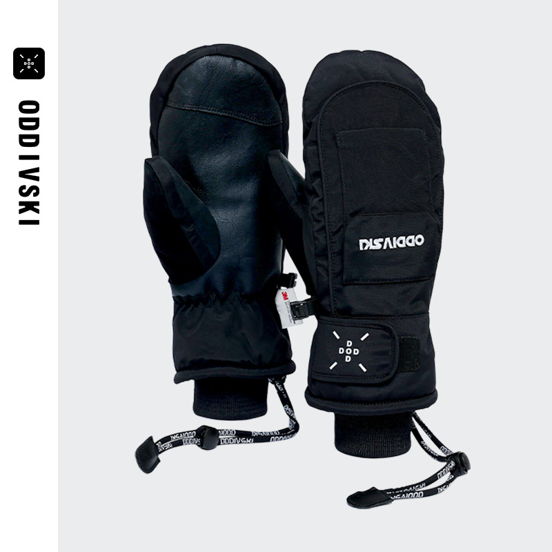 oddivski sí kesztyűk beépített csuklóvédőkkel, érintőképernyő-kompatibilis, vízálló, kopásálló, nejlon anyagból