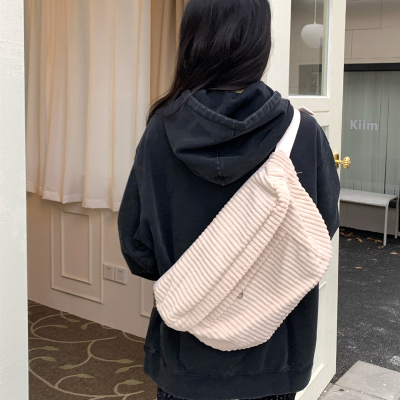 Plecu soma no kordūrijas auduma, japāņu stila vienkāršs sporta dizains, universāls, Oxford audums, neilona odere, vienkrāsains raksts, ikdienas lietošanai