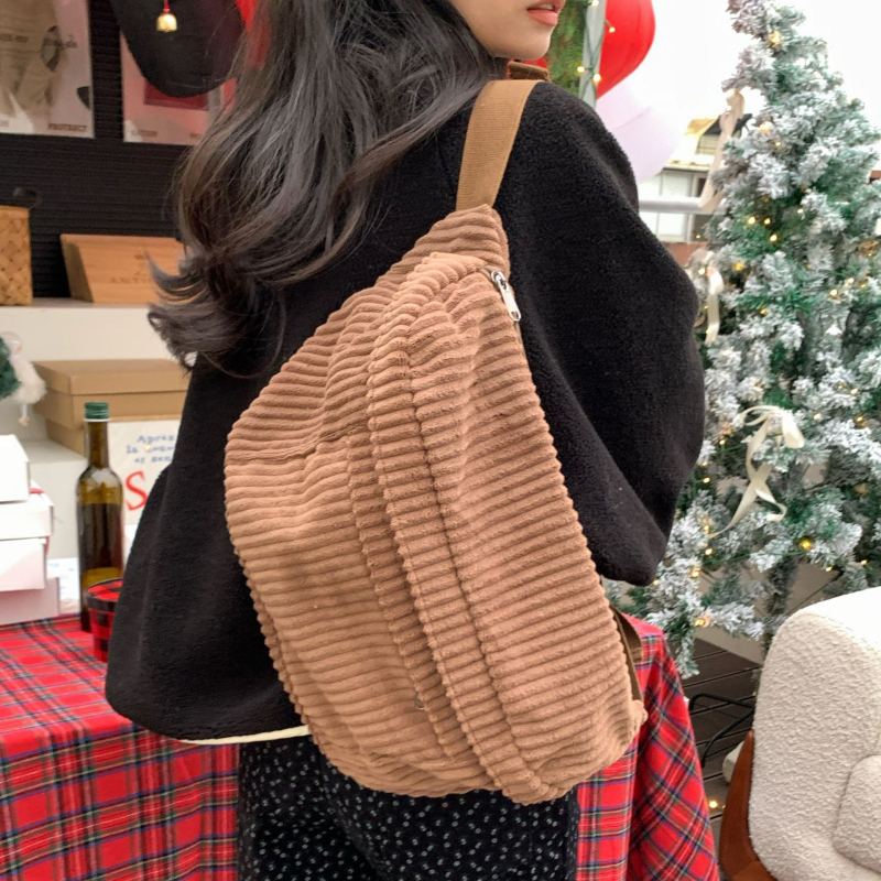 Plecu soma no kordūrijas auduma, japāņu stila vienkāršs sporta dizains, universāls, Oxford audums, neilona odere, vienkrāsains raksts, ikdienas lietošanai