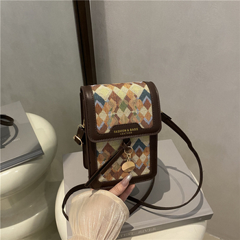 PU vertikalna kvadratna crossbody torba s poklopcem, s jednom naramenicom, jesen 2025