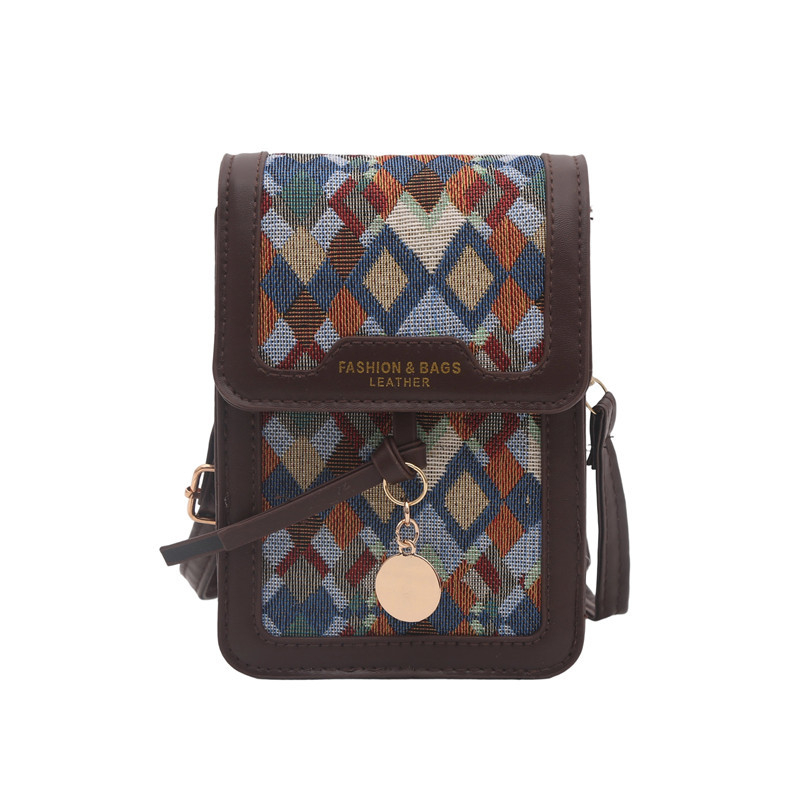 PU vertikalna kvadratna crossbody torba s poklopcem, s jednom naramenicom, jesen 2025