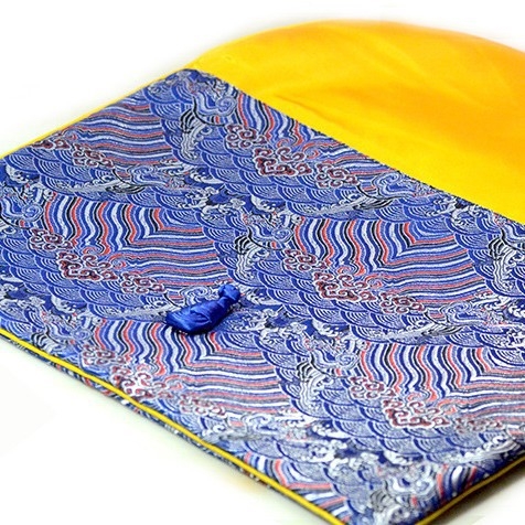 Ékszertáska, brokát anyag, egyrétegű, kínai stílus, asztali tárolás