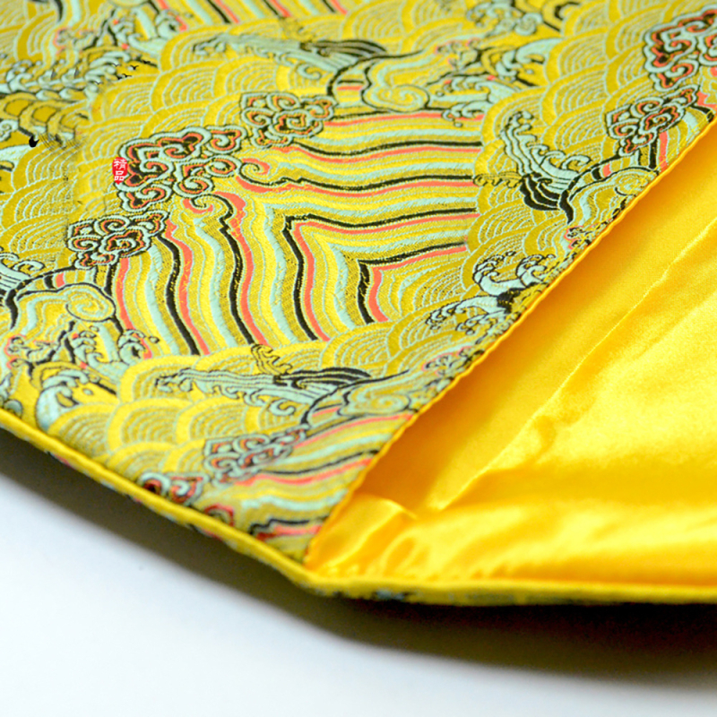 Ékszertáska, brokát anyag, egyrétegű, kínai stílus, asztali tárolás