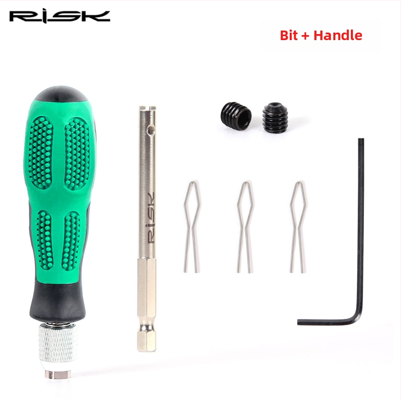 RISK jalgratta spoke-katte paigaldustööriist – terasest, mitmekülgne nuga, kohandatav töötlemine, litsentsiga privaatne märgis