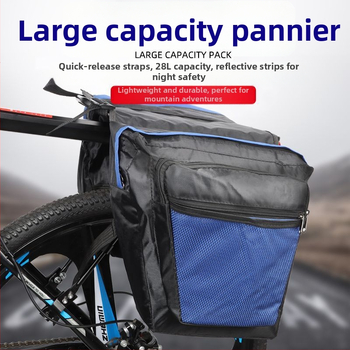 Zadná taška na bicykel s dvojitým paketom — nepremokavé plátno, model Bicycle rear camel bag, značka XW
