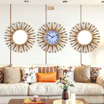 Стенно часовник с тих ход, кварцов механизъм Tb516, кръгъл, модерен минималистичен дизайн, батерийно захранване, аналогов дисплей с LED, световно време