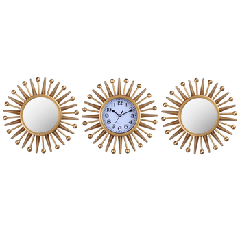 Стенно часовник с тих ход, кварцов механизъм Tb516, кръгъл, модерен минималистичен дизайн, батерийно захранване, аналогов дисплей с LED, световно време