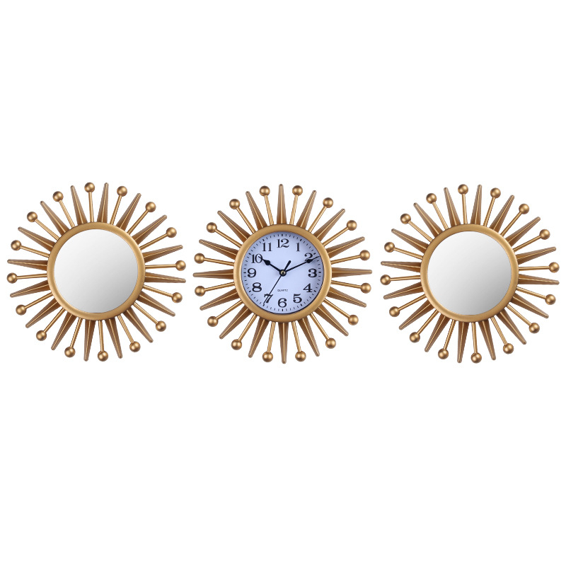 Стенно часовник с тих ход, кварцов механизъм Tb516, кръгъл, модерен минималистичен дизайн, батерийно захранване, аналогов дисплей с LED, световно време