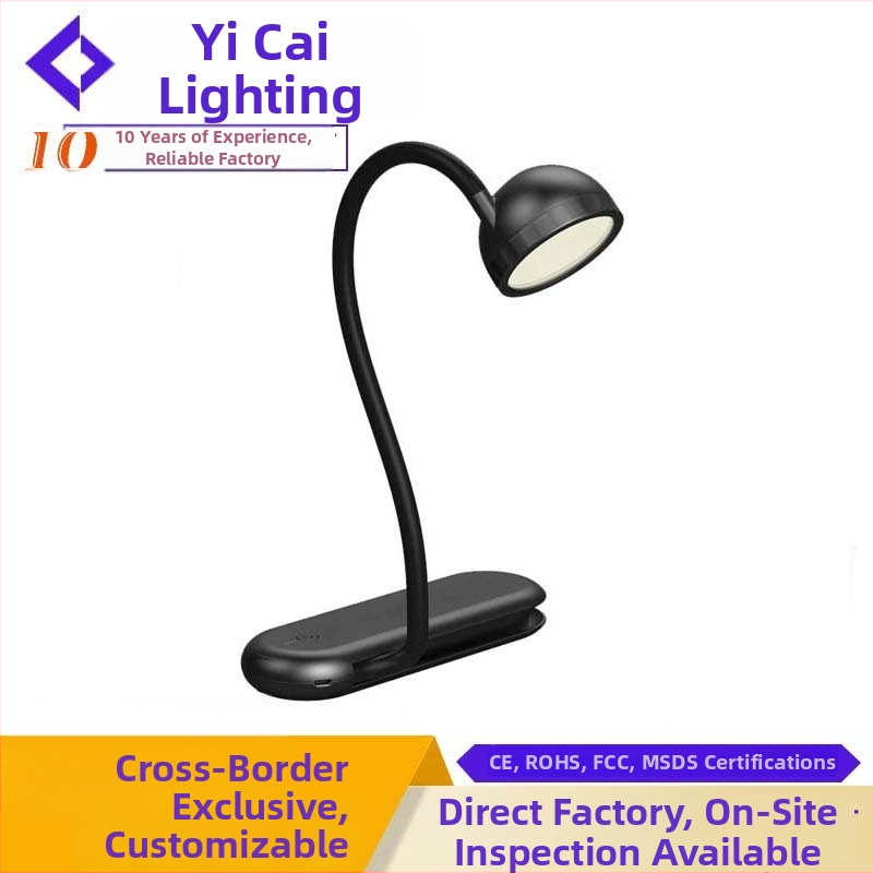 Acu aizsargājoša galda lampa ar dubultiem gaismas avotiem, pārnēsājama, ar iebūvētu litija akumulatoru, ABS abažūra, piemērota mācībām un lasīšanai.