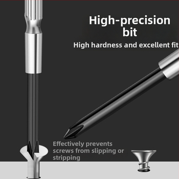 Pulksteņa skrūvgriežu komplekts ar krustojošu un plakano uzgaļu, augstas cietības oglekļa tērauds, remontam un demontāžai