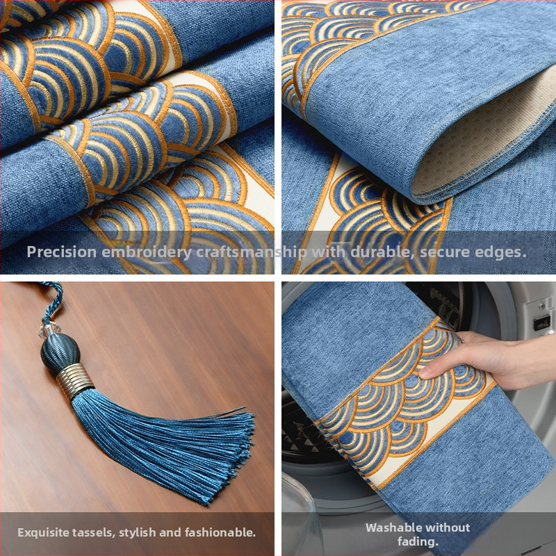 Nový čínske štýl – dekoratívny textil na stôl pre čajový stolík, jedálenský stôl, konferenčný stolík a televízny kabinet