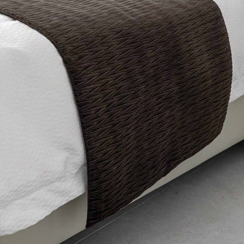 Voodiäärne runner ja dekoratiivpadi komplekt — polüester, kerge luksusstiil, ühtne muster, premium kvaliteet, litsentsitud erabrändid