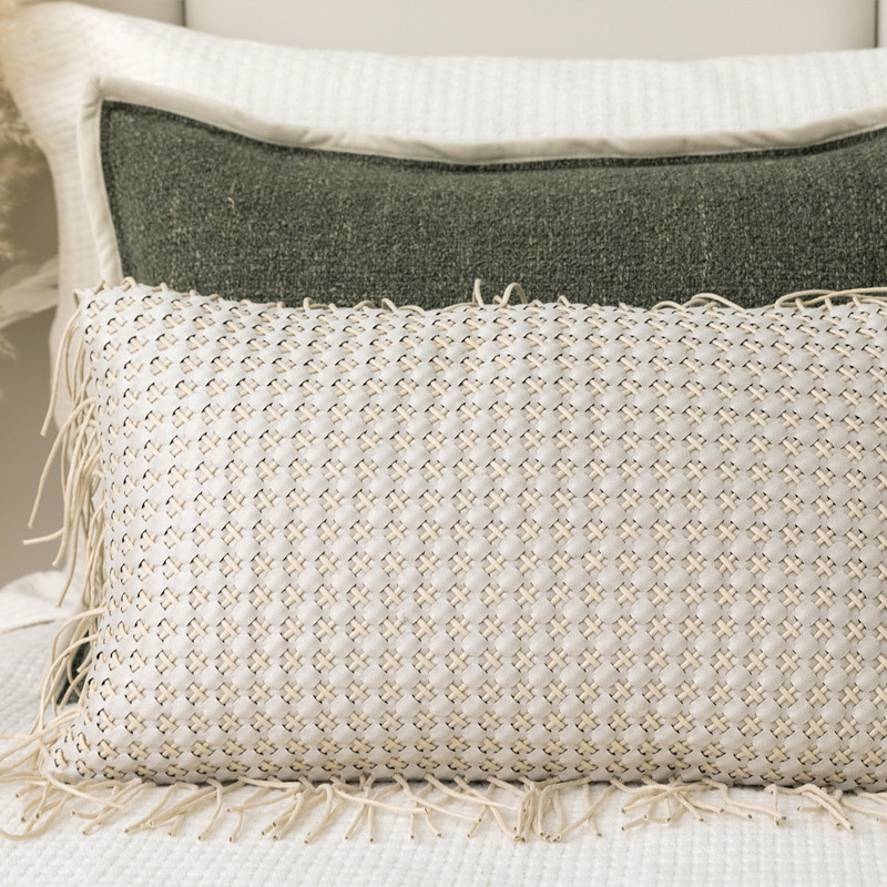 Voodipesu komplekt - kaasaegne minimalistlik polüester koos vööri, teki ja voodi serva ribaga - hotellistiil, muster: teine, kvaliteetne toode